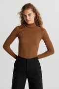Sigrid knitted top - Tobacco brown
