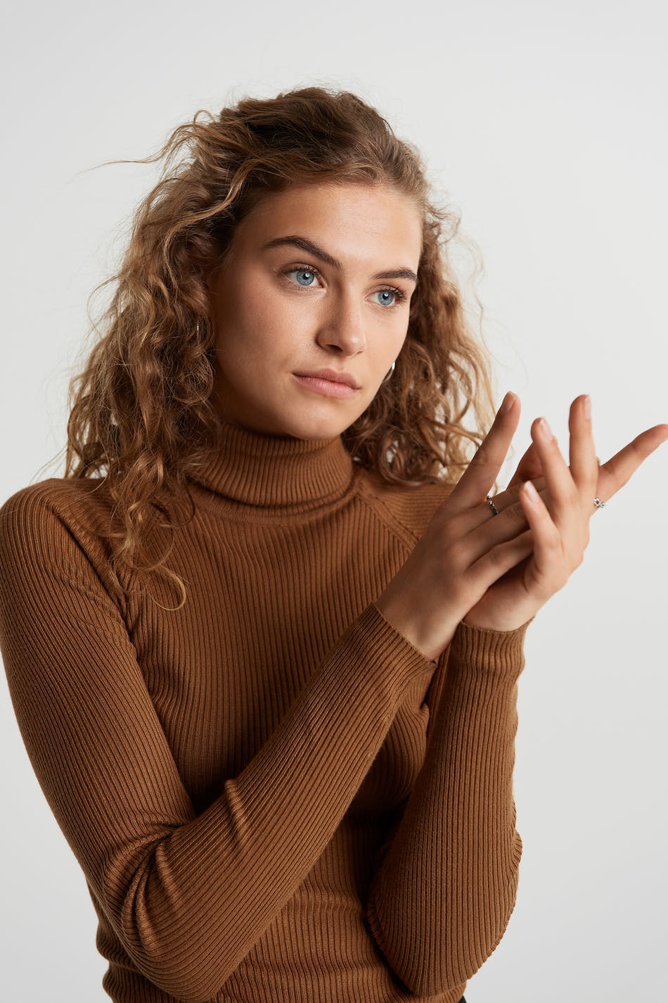 Sigrid knitted top - Tobacco brown
