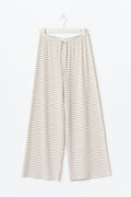 Striped soft trousers - White/blue