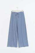 Striped soft trousers - White/red