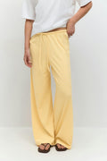 Striped soft trousers - Burgundy/white