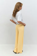 Striped soft trousers - Burgundy/white