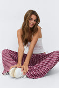 Striped soft trousers - Jaune