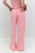 Striped soft trousers - Navy/white