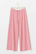 Striped soft trousers - Navy/white