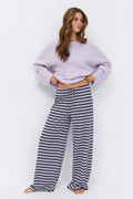 Striped soft trousers - Jaune