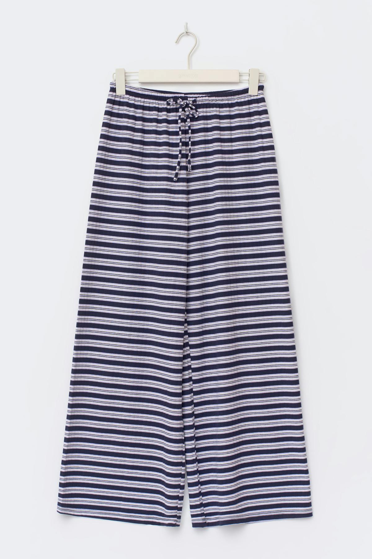 Striped soft trousers - Jaune