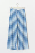 Striped soft trousers - Navy/white