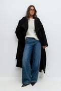 Soft boucle long coat - Java
