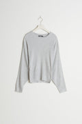 Greta knitted sweater - Lt greymelange