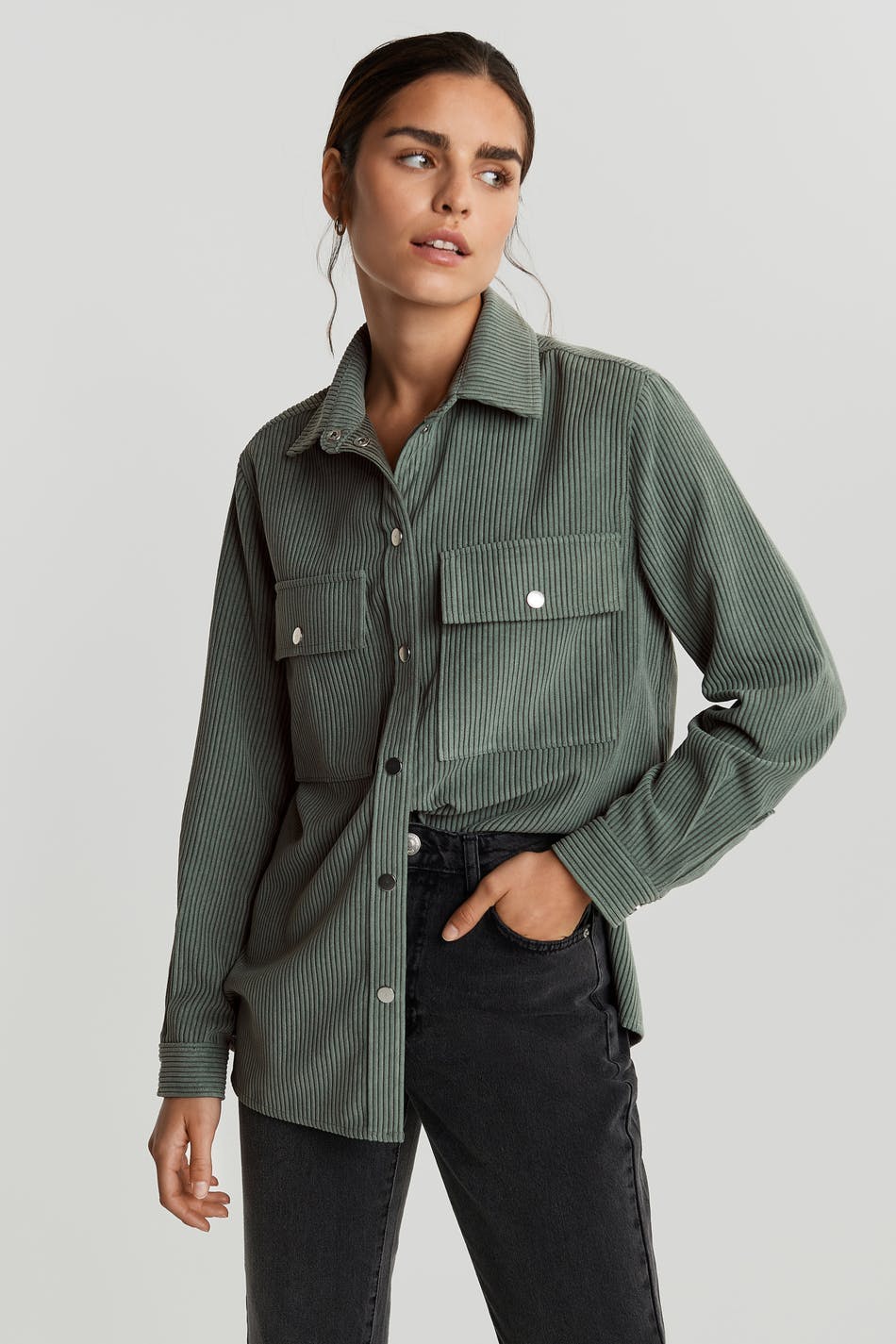 Cory corduroy shirt - Laurel wreath