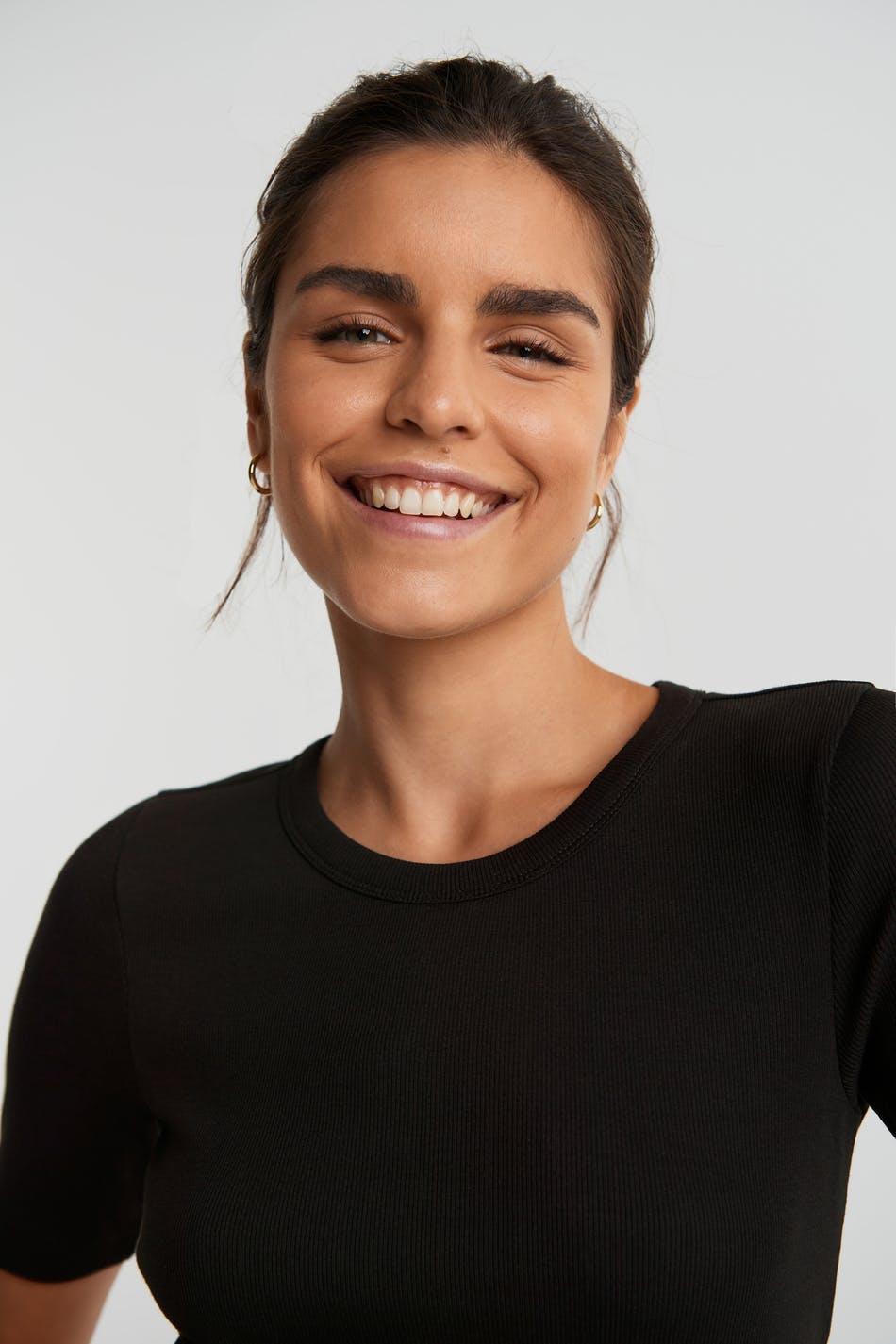 Joy rib top - Noir