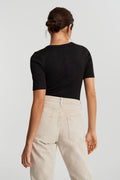 Joy rib top - Noir