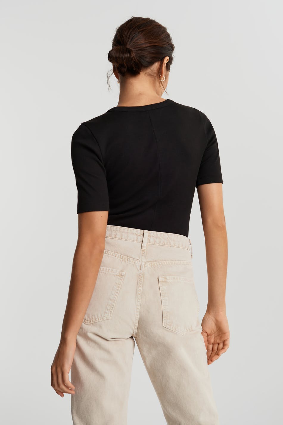 Joy rib top - Noir