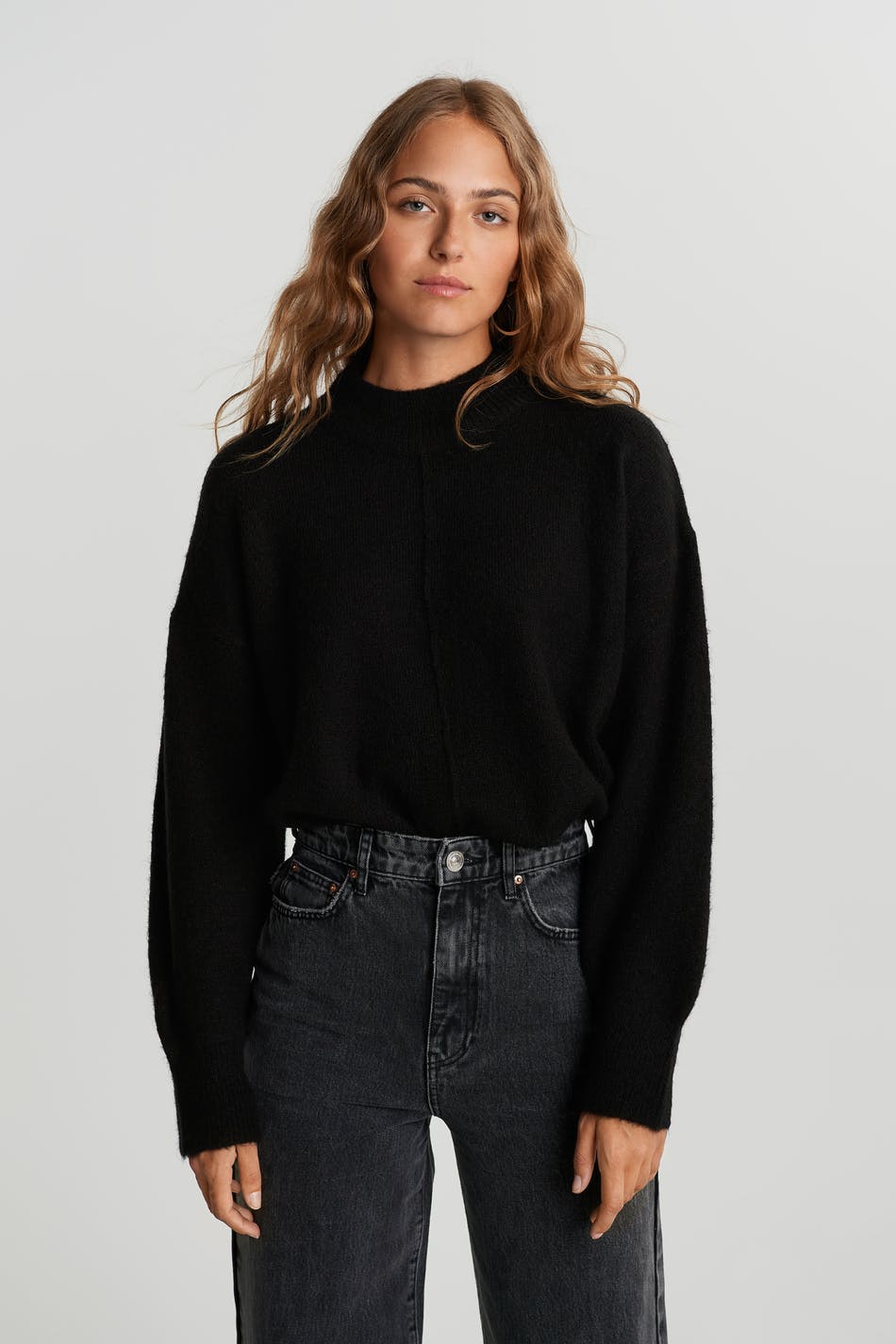 knitted sweater - Noir